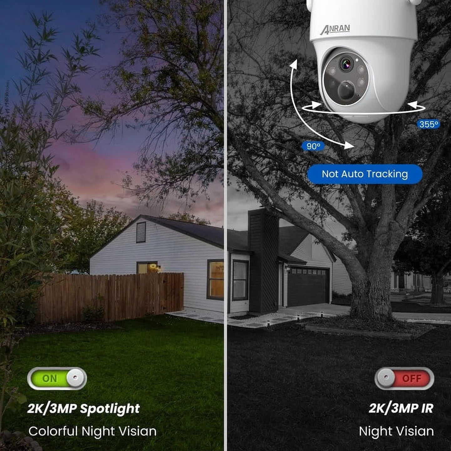 3/4G LTE Cellular Security Camera Outdoor Wireless, 2K Solar Cellular Camera No Wifi Needed Pan Tilt 360°View, Smart Motion Activated, SIM&SD Card Included, IP66 Waterproof, PIR Human Detection