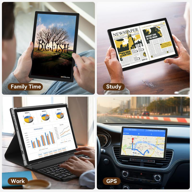 2025 Newest Tablet Android Tablets 10 Inch, 128GB ROM+8GB RAM+512GB Expandable, Octa-Core Processor, 2 in 1 Tablet with Keyboard Case Mouse, 7000Mah Battery Tablet PC, 5G Wifi, Dual Camera, BT5.0 Tablet on Sale Deal