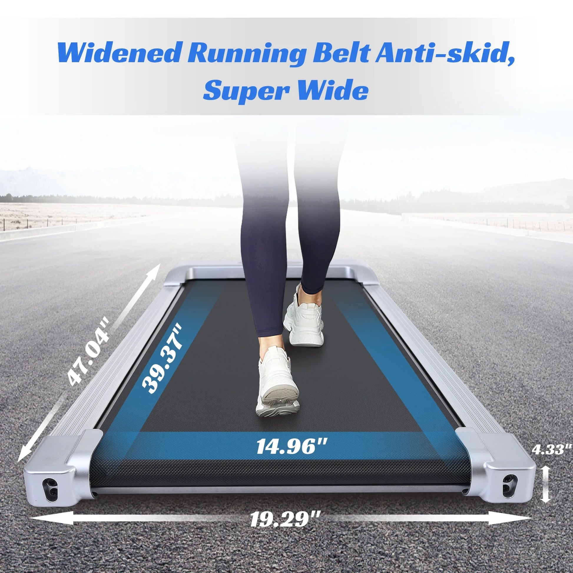 2 in 1 under Desk Electric Treadmill 2.5HP, Remote Control, Display, Walking Jogging Running Machine Fitness Equipment for Home Gym Office