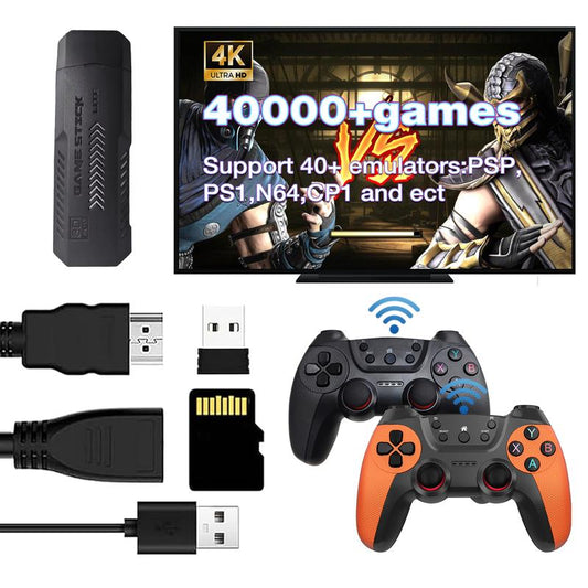 [Gifts for Boyfriend]X2 ULTRA 128G Version Retro Game Console, Wireless Controller, 40000+ Games, Multiple Emulators Included, 4K HDMI Output, with 2.4Ghz Wireless Game Stick