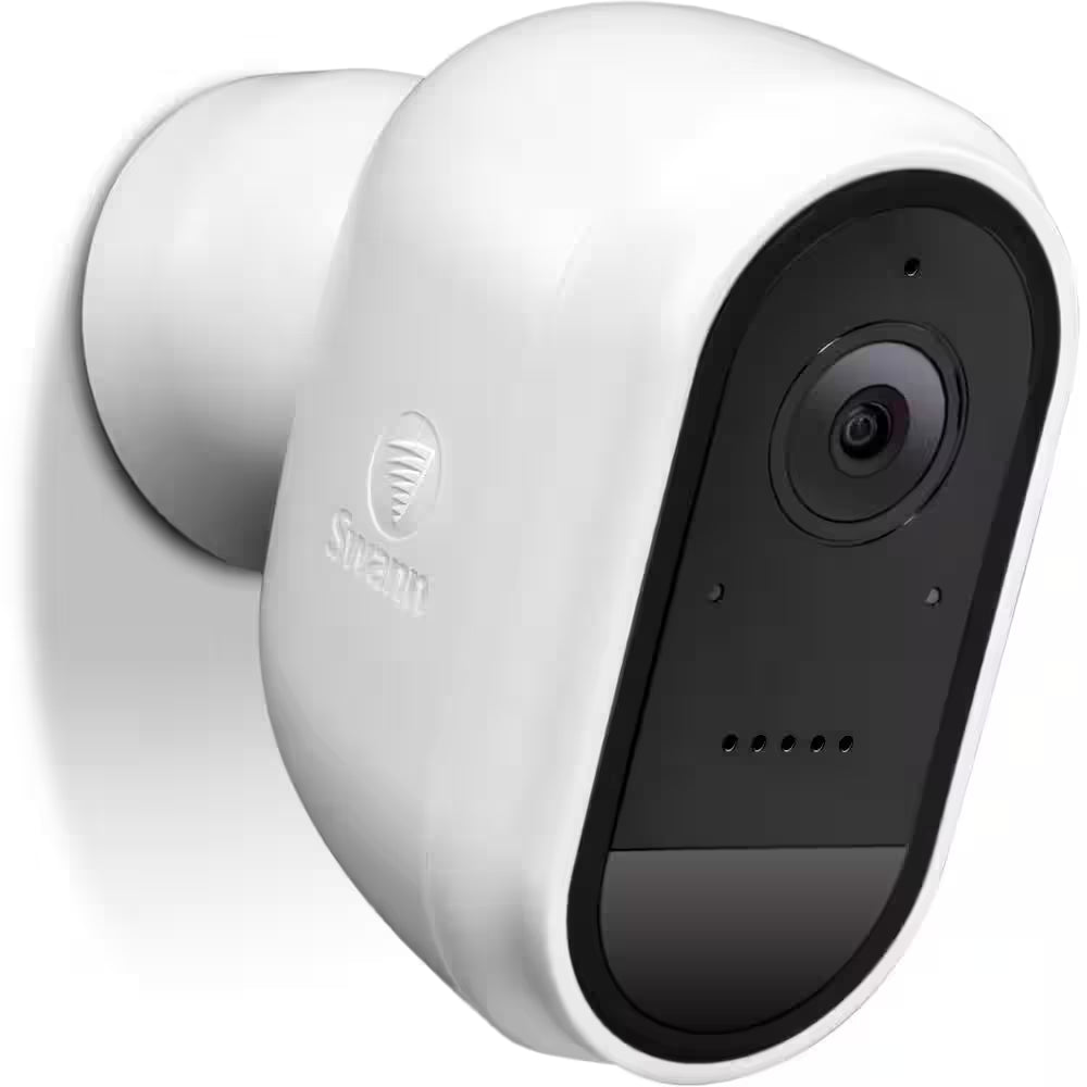 Battery Powered Wireless Indoor/Outdoor Smart Surveillance Bullet Camera with Solar Panel and Mounting Stand