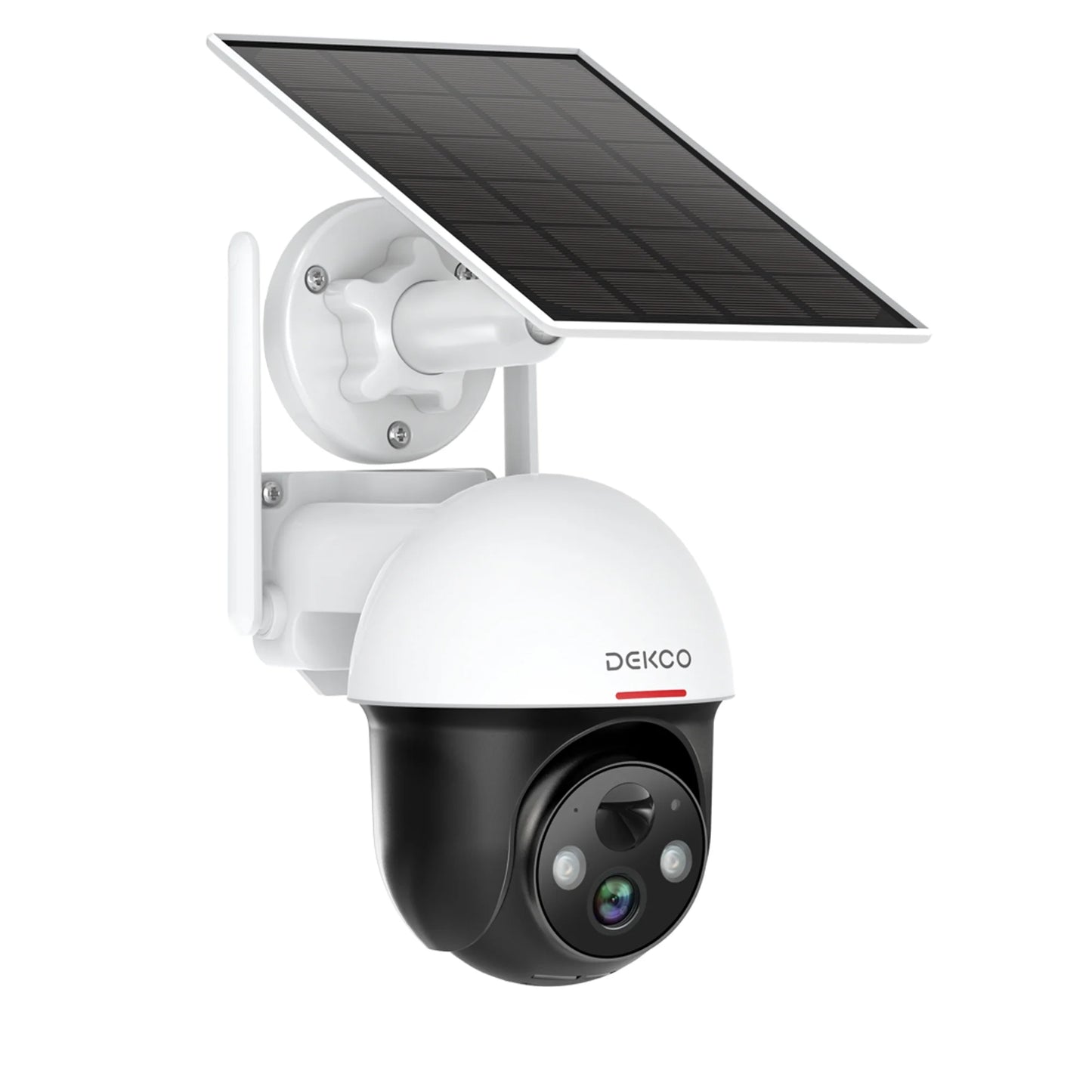 Rotating Outdoor Solar Dome Home Security Camera with Motion Alarm