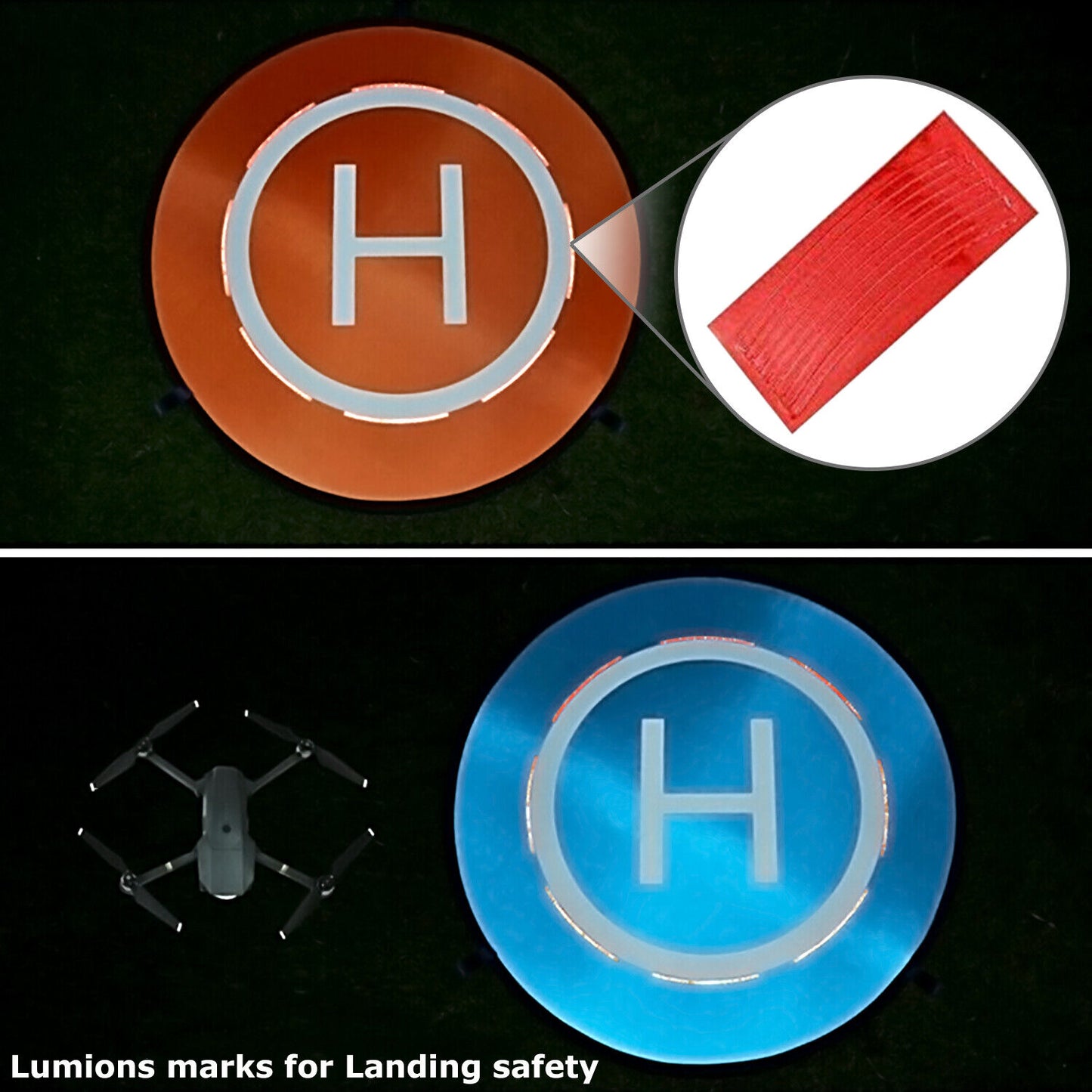 Drone Day Night Landing Pad Launch Helipad for DJI Mavic Pro/Zoom Drone Parking