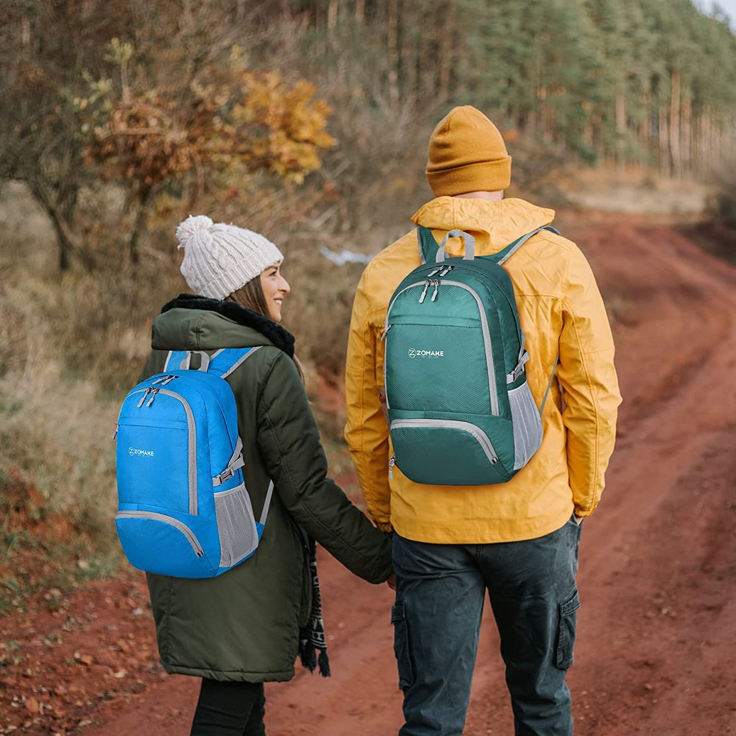 Lightweight Packable Backpack 30L, Foldable Hiking Backpacks Water Resistant Compact Folding Daypack for Travel(Light Blue)