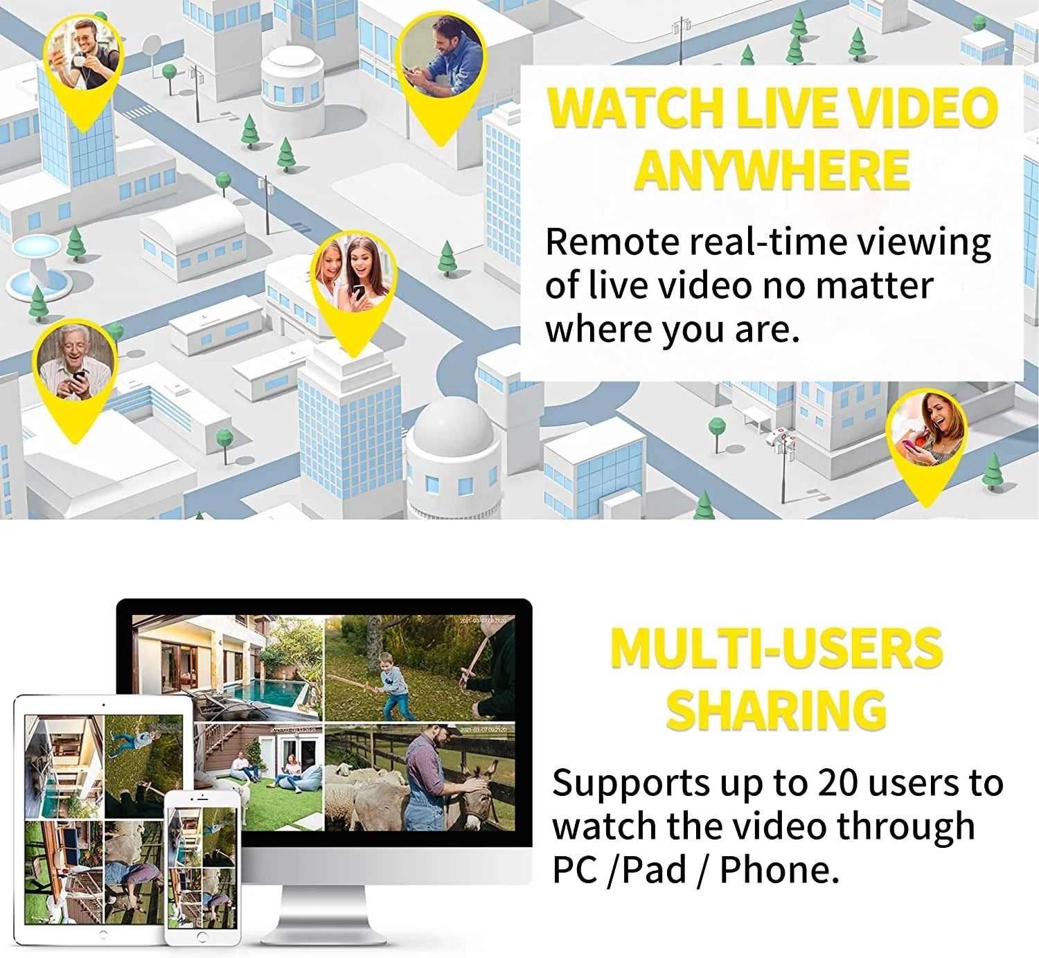 Wi-Fi Outdoor Security Camera, 2K Dual Antenna, Night Vision Bullet Surveillance Camera, Only Supports 2.4G Wi-Fi